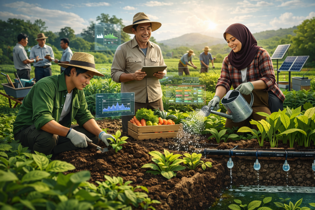 Membangun Pertanian Hijau Indonesia melalui Ekosistem Berbasis Data dan Kemitraan chatgpt image 31 jan 2026, 19.49.16